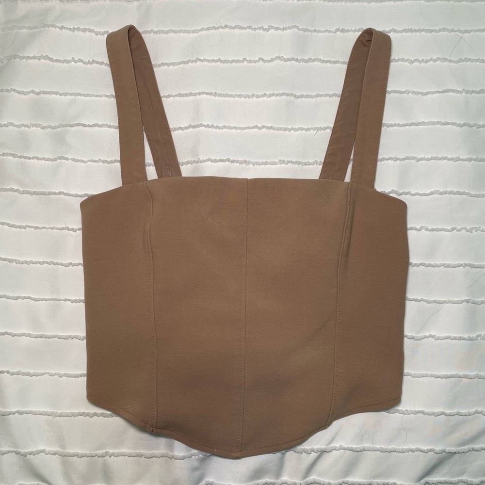 ABERCROMBIE AND FITCH CORSET CROP TOP
